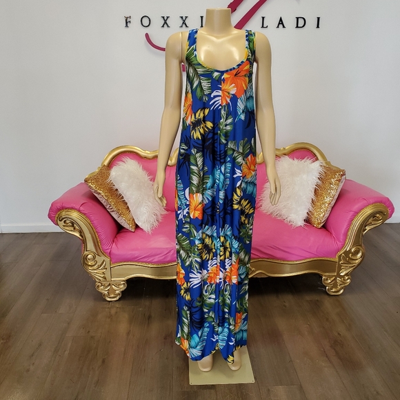 Tropical print maxi dress - Picture 2 of 3